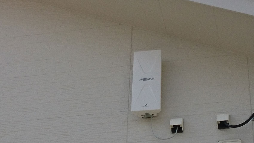 福岡西区の今宿でアンテナ工事